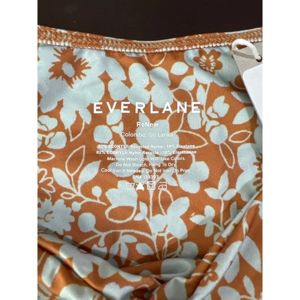 NWT Everlane High-Rise Hipster‎ Bikini Bottom Floral XL BOTTOMS ONLY